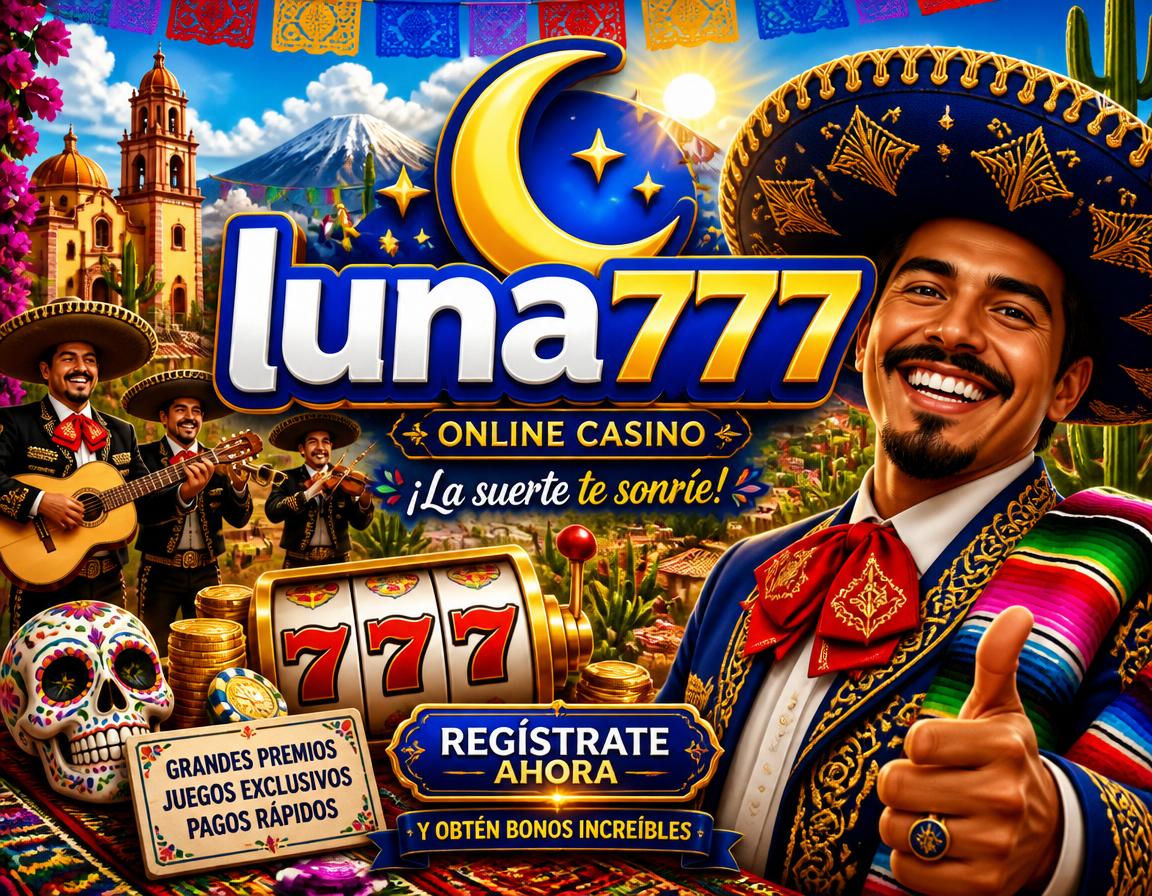 luna777 Mexico - casino online, slots y bonos Escena de casino movil de luna777 Mexico con slots, bonos, torneos, monedas y acceso a la cuenta